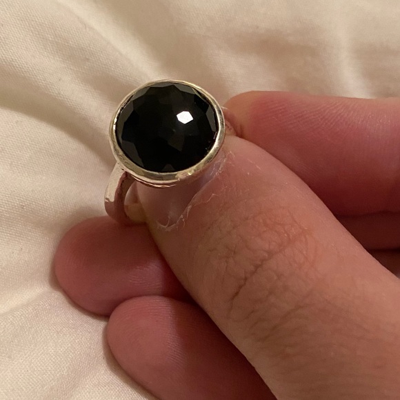 Ippolita Hammered Rock Candy Lollipop Black Onyx Ring - Picture 5 of 8